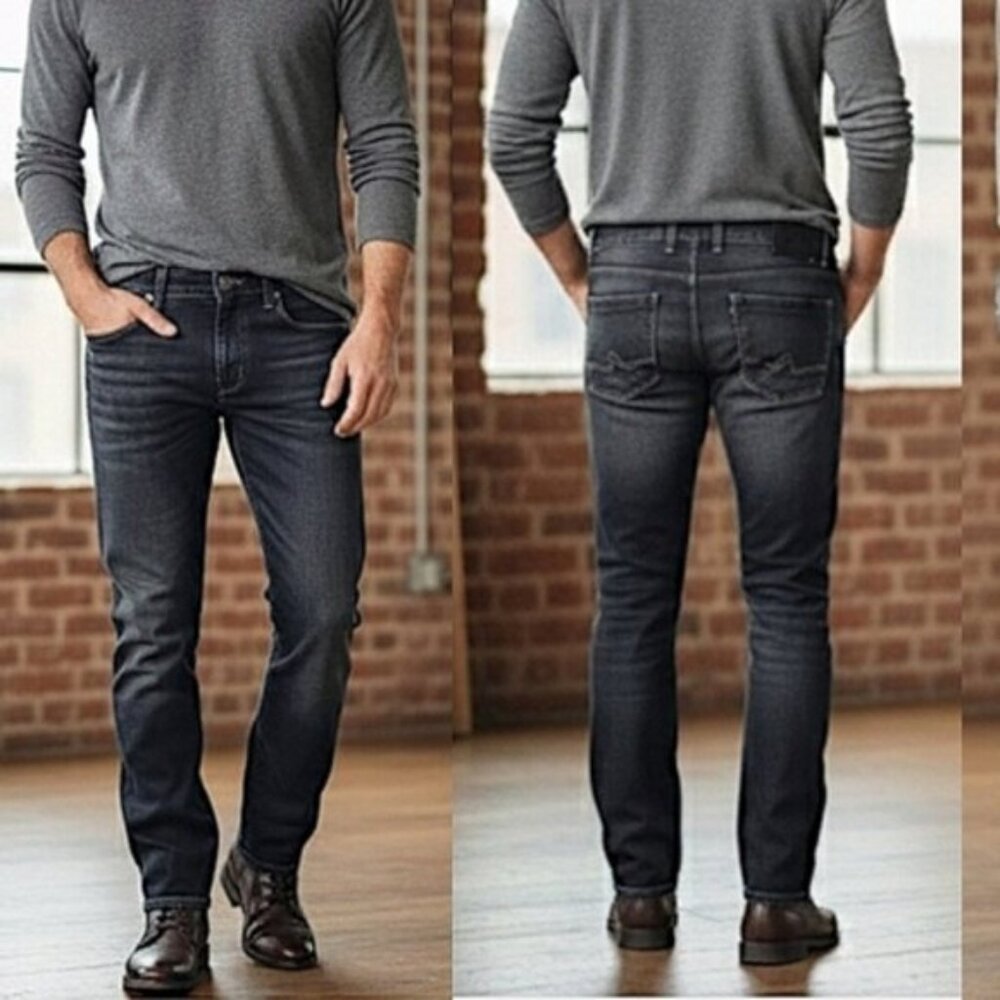 ALBERTO Stone S-IV- 990 Extra Flat Modern Straight Fit Size 32/36